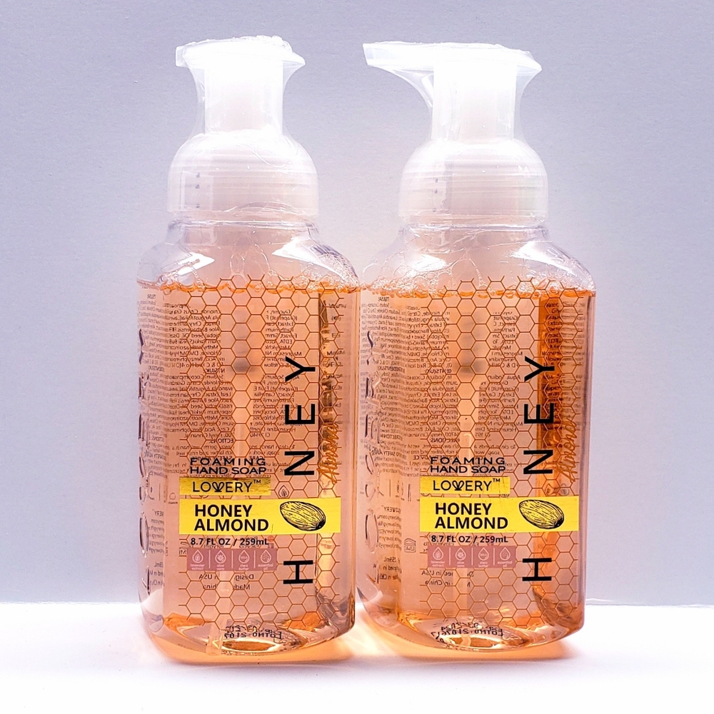 Lovery HONEY ALMOND Gentle Cleansing, All Natural Moisturizing Hand Soap (2 pcs)